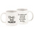4.75" White and Black Nurse Quote Printed Mug - IMAGE 1