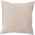 18" Taupe Brown Flange Solid Square Throw Pillow Cover - IMAGE 1