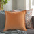 20" Burnt Orange Solid Square Throw Pillow Cover - IMAGE 2