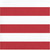 2-Ply Polka Dots and Striped Disposable Beverage Napkins - 5" - Red and White - Club Pack of 192 - IMAGE 2