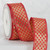 Red and Gold Colored Metallic Finish Ribbon 1.5" x 27 Yards - IMAGE 1
