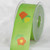 Green and Orange Floral Printed Ribbon 1.5" x 27 Yards - IMAGE 1