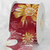 Maroon Red and Yellow Floral Print Cotonel Bordeaux Ribbon 2.75" x 27 Yards - IMAGE 1