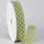 Green and White Basket Weave Patterned Ribbon 1.2" x 20 Yards - IMAGE 1
