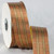 Gold Colored and Brown Plaid Patterned Ribbon 2" x 110 Yards - IMAGE 1