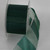 Hunter Green Sheer Striped Craft Ribbon 2" x 55 Yards - IMAGE 1
