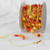 Orange and Yellow Colorado Garland Beads Ribbon 0.25" x 27 Yards - IMAGE 1