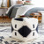 18" Black and White Contemporary Style Cubic Pouf Ottoman - IMAGE 2