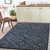 10' x 14' Transitional Style Navy Blue and Gray New Zealand Wool Rectangular Area Throw Rug - IMAGE 2