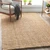 10' x 14' Solid Wheat Brown Rectangular Hand Woven Area Throw Rug - IMAGE 2