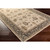 6' Traditional Style Brown and Ivory Round Area Throw Rug