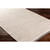 5' x 7.5' Beige and Brown Rectangular Area Throw Rug with Chevron Bordered Pattern