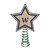 10" Lighted Tan Brown and Purple Star NCAA Washington Huskies Christmas Tree Topper - IMAGE 1