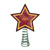 10" Lighted Red and Yellow Star NCAA Iowa State Cyclones Christmas Tree Topper - IMAGE 1