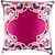 22" Purple and Ivory Transitional Square Throw Pillow Cover - IMAGE 1