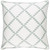 22" White and Sage Green Geometric Square Throw Pillow Cover - IMAGE 1