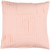 22" Blush Pink Pleated Square Throw Pillow Cover - IMAGE 1
