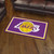 3' x 5' Purple and Yellow NBA Los Angeles Lakers Rectangular Plush Area Throw Rug - IMAGE 2