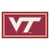 3' x 5' White and Orange NCAA Virginia Tech Hokies Rectangular Plush Area Throw Rug - IMAGE 1