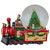 Christmas Train with Tree Musical Snow Globe Decoration - 8" - IMAGE 3