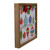 11.8" Brown Wooden Frame "Merry & Bright" with Hanging Ornaments and Glitter Christmas Plaque - IMAGE 2