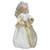 12" Lighted Gold and Ivory Angel Tree Topper - Multicolor Fiber Optic Lights - IMAGE 3