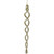 8.7" Gold and Silver Spiral Icicle Christmas Ornament - IMAGE 1