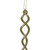 8.5" Gold Spiral Icicle Hanging Christmas Ornament - IMAGE 2