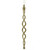 8.75" Gold Spiral Icicle With a Star Christmas Ornament - IMAGE 2