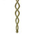 8.75" Gold Spiral Icicle With a Star Christmas Ornament - IMAGE 4