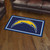 3' x 5' Blue and Yellow NFL Los Angeles Chargers Rectangular Plush Area Throw Rug - IMAGE 3