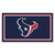 3' x 5' Blue and Red NFL Houston Texans Rectangular Plush Area Throw Rug - IMAGE 1