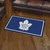 3' x 5' Blue and White NHL Toronto Maple Leafs Rectangular Plush Area Throw Rug - IMAGE 3