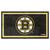 3' x 5' Black and Yellow NHL Boston Bruins Rectangular Plush Area Throw Rug - IMAGE 1