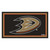 3' x 5' Black and Brown NHL Anaheim Ducks Rectangular Plush Area Throw Rug - IMAGE 1