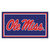 3' x 5' Blue and Red NCAA Ole Miss Rebels Rectangular Plush Area Throw Rug - IMAGE 1