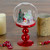 8.75" Red Holiday Scene Pedestal Globe Tabletop Decoration - IMAGE 3