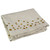 Beige Table Runner with Gold Polka Dot Border 90" x 14" - IMAGE 3