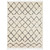 7'10" x 10'3" Diamond Pattern Gray and Beige Rectangular Machine Woven Area Rug - IMAGE 1