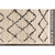 7'10" x 10'3" Diamond Pattern Gray and Beige Rectangular Machine Woven Area Rug