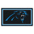 3' x 5' Black and Blue NFL Carolina Panthers Rectangular Plush Area Throw Rug - IMAGE 1