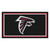 3' x 5' Black and Red NFL Atlanta Falcons Rectangular Plush Area Throw Rug - IMAGE 1