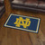 3' x 5' Blue and Yellow NCAA Notre Dame Fighting Irish Rectangular Plush Area Throw Rug - IMAGE 2