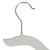 Set of 4 White Plastic Hangers With Non-Slip Shoulders - 16" - IMAGE 3