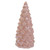 8.5" Soft Pink Ceramic Cone Table Top Christmas Tree - IMAGE 1