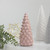 8.5" Soft Pink Ceramic Cone Table Top Christmas Tree - IMAGE 2