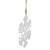 8.75" White Solid Contemporary Snowflake Hanging Christmas Ornament - IMAGE 3