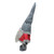 Bobbling Christmas Gnome with Metal Spring Frame - 23.25" - Red and Gray - IMAGE 2