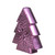 6.25" Purple Ceramic Textured Tree with Star Table Top Christmas Decoration - IMAGE 2