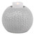 Ceramic Cable Knit Christmas Candle Holder - 3.75" - Gray